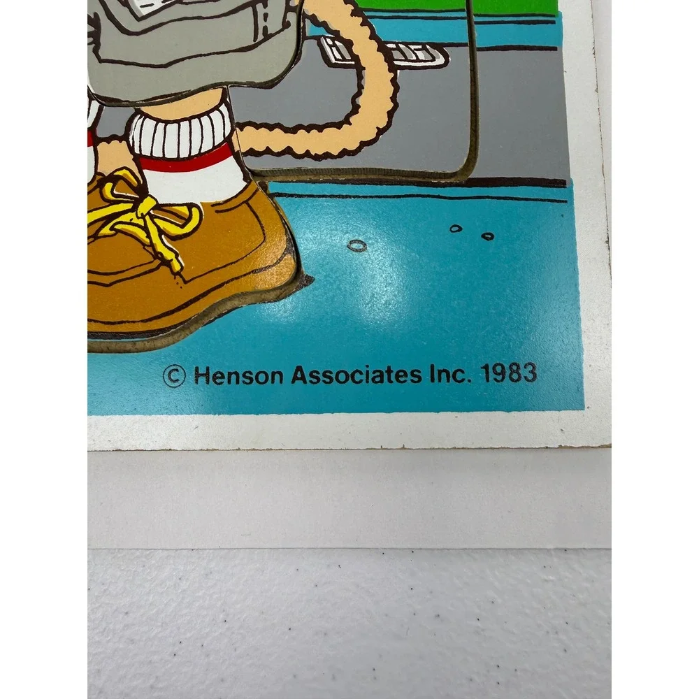 Vintage 1983 Playskool Fraggle Rock Uncle Traveling Matt Wood Puzzle 270-3 10pc